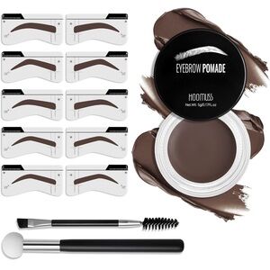 Gulanne Eyebrow stamp stencil kit, dark brown